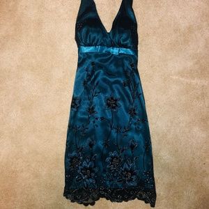 Morgan 4 Ever Blue-green Dress - Size 5/6